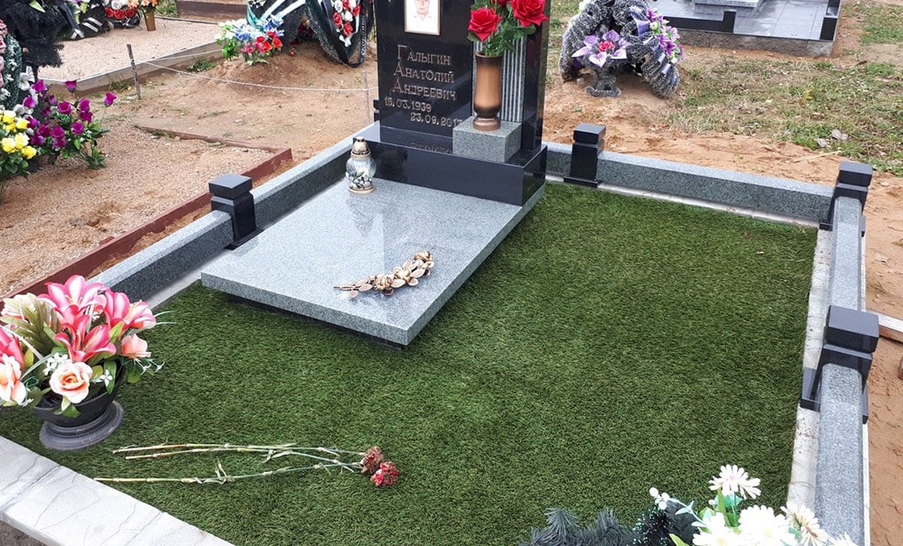Благоустройство могил в Санкт Петербурге - цена благоустройства могил в гранитной мастерской от graal-spb.ru